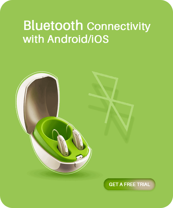 hearing aid with Bluetooth connectivity